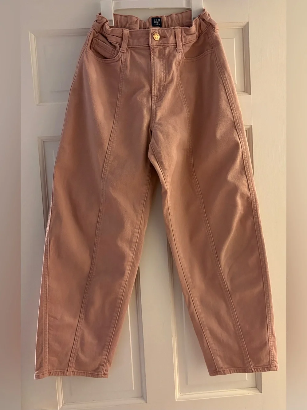 GAP High-Waist barrel Jeans - Dusty Rose